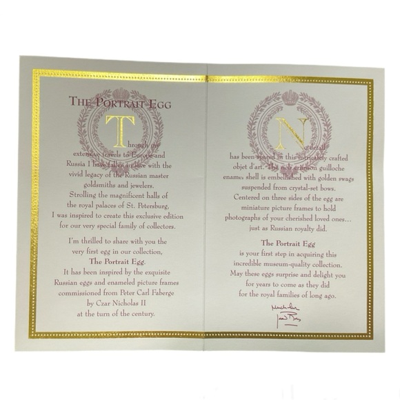 Joan Rivers Imperial Treasures Portrait Egg - Original Box - Picture 9 of 12